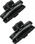 BRCOVAN Pack of 2, k&otilde;rge tugevusega komposiit Double Base Arm (Medium Arm), mis &uuml;hildub RAM Mounts B suurusega 1-tollise kuuli komponendi ja jalgratta mootorratta mobiiltelefoni hoidja 1-tollise kuuli adapteriga