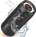 ZEALOT Bluetooth-k&otilde;lar koos valgusega, muusikakast, kaasaskantav Blueooth-kast, 40 W v&otilde;imas stereok&otilde;lar, topelt&uuml;hendus, AUX-&uuml;hendus, USB, Micro SD/TF, Bluetooth 5.2 ja IPX6 veekindel