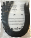 Eriti suured kaablisidemed Rasked v&auml;litingimustes 600mm x 4,8mm 22kg t&otilde;mbetugevus (50, must)