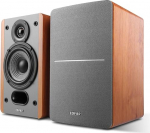 Edifier P12 passiivne raamaturiiuli k&otilde;larite komplekt integreeritud seinakinnitusega, puit