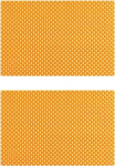 Rechteckiges Tischset, fein gewebtes Tischset, Glasuntersetzer, Tellerset, dekoratives Set, Hotel-/Schlafzimmer-Tischset, 45 x 30 cm, Tischsets.Orange-45 * 30CM