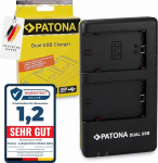 PATONA NP-FZ100 USB Dual Charger 1927 - Compatible with Sony Alpha ILCE 6600 6700 7c II 7CR 7 III 7R III IV 7S III 9 9R 9S 9 I II FX3 FX30 etc
