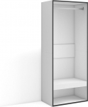 Skraut Home avatud riidekapp, riided, kingad, 60 x 145 x 35 cm, magamistuppa, tuppa, garderoobikapp, kaasaegne stiil, valge