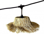 Lumisky 10.2m v&auml;ljas String Lights 14 LED h&otilde;&otilde;gniit E27 soe valge Tahiti Light Straw Shade Boho Style