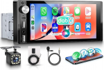 Rimoody DAB+/DAB Autoradio 1 Din mit Wireless Carplay Android Auto Bluetooth 5.2, 6.9 Zoll Touchscreen Radio Single Din mit Mirror Link FM/AM DAB Adapter/EQ/USB/Type C Lenkradsteuerung R&uuml;ckfahrkamera