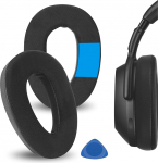 Geekria Sports Cooling Gel Asendusk&otilde;rvapadjad, mis &uuml;hilduvad Sennheiser PXC 480/550/550-II, MB660 UC, MB660 MC k&otilde;rvapadjadega / k&otilde;rvapadjadega, remondiosad (Gel Black)