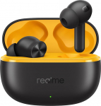 realme Buds T200 Lite t&otilde;elised juhtmevabad k&otilde;rvaklapid, d&uuml;naamiline 12,4 mm juht, aku kestab kuni 48 tundi, viivitus 45 mm, vastupidavus IPX4, 2 ENC, Bluetooth 5.4, Google Fast (Must Volt)