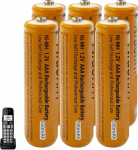 NI-MH aku telefonile, Gigaset telefonitorule, 1,2 V, 550 mAh aku AAA telefonile, 6 aku AAA Panosonic juhtmeta telefonide jaoks.