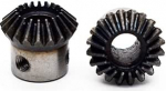 SENMIAO Gear 2 t&uuml;kki 1:1 Beel Gears 0,5 moodul 30 hammastega sisemine auk 6 mm 90 kraadi Drive Commutation terasest hammasrataste kruvi auk M4 (augu l&auml;bim&otilde;&otilde;t: 6 mm, hammaste arv: 30 hammast)