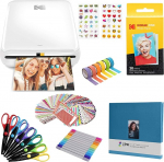 KODAK Step Instant Photo Printer with Bluetooth/NFC, Zinc Technology & KODAK App for iOS & Android (White) Scrapbook Kit