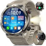 Blackview meeste nutikell, valgustus, kompass, IP68 veekindel, 100 p&auml;eva aku, 1,45-tolline puuteekraan, Bluetooth-k&otilde;ne, s&uuml;dame l&ouml;&ouml;gisagedus, uneanal&uuml;&uuml;s, spordikell 100+ spordirežiimiga, kella jaoks