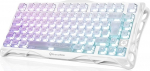 GravaStar Mercury K1 Lite 75% m&auml;nguklaviatuur, QWERTZ m&auml;nguklaviatuur, traadita, 2.4GHz/Bluetooth/kaabel, Tri-Mode, Gasket Hot Swap mehaaniline klaviatuur, RGB valgustus - Crystal Aurora