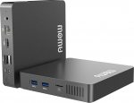 AWOW Mini PC Windows 10 Pro 6GB RAM 64GB SSD, Mini lauaarvuti Celeron N3350 CPU (kuni 2,4 GHz), mikroarvuti TX33 Micro PC Support M.2 SATA SSD/Dual Wi-Fi /BT4.2/HDMI/VGA