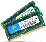 Rasalas 8GB komplekt (2 x 4GB) PC3-8500S 1067MHz 1066MHz DDR3 8500 PC3-8500 SODIMM m&auml;lu 2008. aasta l&otilde;pus, 2009. aasta alguses/keskpaigas/k&otilde;rval, 2010. aasta keskpaigas