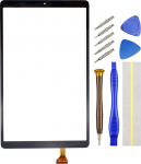 Samsung Galaxy Tab A 10.1 (2019) SM-T515 10.1-tollise musta puuteekraani asendamine koos demonteerimist&ouml;&ouml;riistadega Samsung Galaxy Tab A 10.1 (2019) SM-T515 jaoks