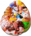 Pluusist m&auml;nguasjade hoidmine, selge t&auml;idetud loomakoti tooli kate, 150 L t&auml;idisega loomakott, m&auml;nguasjade hoidmine lastele, pluusist m&auml;nguasjade korraldamine, ilma t&auml;iteaineta, kaasa arvatud