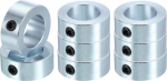 PATIKIL Bore 1 "Shaft Collar 1-9/16" OD 5/8" paksus, 8-pack Carbon Steel galvaniseeritud Landing Flap Stopper Wheel Collar koos M8 Grub Screw masinat&ouml;&ouml;stuse jaoks, h&otilde;bedane