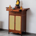 Altarilaud sahtlitega, meditatsioonikapp elutuppa, Puja laud ja Buddha ni&scaron;&scaron; 100 x 40 x 100 cm - sobib ideaalselt p&uuml;hakodadesse ja templitesse.