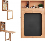 Moderner Klapptisch zur Wandmontage, f&uuml;r kleine R&auml;ume, Heimk&uuml;che, Garage, Kellerk&uuml;che