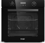 Cooksir 60 cm sisseehitatud ahi, 60 liitrit, osta pistikuga, 2000 W, 7 funktsiooni, p&ouml;&ouml;rlev nupp, elektrooniline taimer 10 tundi, lihtne &uuml;lemine toru, tagumine ventilaator, koos lisatarvikutega, 230 V, 50 Hz