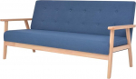 Vopese Blauer Skandinavischer 2- und 3-Sitzer-Sofa Set mit Polyester Polsterung - Wohnzimmer Sitzm&ouml;bel Model274914