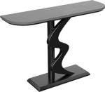 Moderner Konsolentisch - Rustikaler Eingangstisch mit Marmorplatte und Metallbeinen - Ideal f&uuml;r Flur, Wohnzimmer, Eingang und Korridor