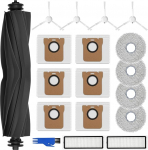 Tarvikute komplekt Xiaomi X20+ / L10s Ultra / L10 Ultra, 4 x Mop Mop padjad 6 x tolmukotid 1 x peahari 4 x k&uuml;lgharjad 2 x filtrid, robot tolmuimeja varuosade tarvikud.