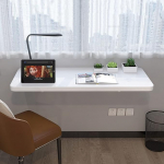 Valge kokkupandav laud, seinale paigaldatud arvutilaua, t&ouml;&ouml;jaam, kokkupandav puidust seinalaud k&ouml;&ouml;gi s&ouml;&ouml;gilaua jaoks, v&auml;ike, ruumi s&auml;&auml;stev, mitu suurust valikuline, rippuv laud koju kasutamiseks