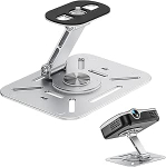 Lauaprojektori kinnitus, projektori statiiv, 360&deg; p&ouml;&ouml;rlev projektori seinakinnitus, mini projektori kinnitus 1/4 keermega lauakinnitus enamik projektoreid kodukino, m&auml;ngutoa jaoks