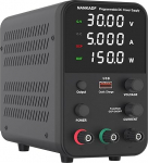 Laboratory Power Supply Unit, 0-30 V, 0-5 A, DC Adjustable Power Supply with 4-Digit LED Display, Encoder Adjustment Knob and Output Switch