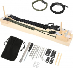 Reguleeritava pikkusega Paracord Jig k&auml;ev&otilde;ru Maker, puidust Paracord k&auml;ev&otilde;ru Jig jaoks Paracord punumine kudumine DIY Craft Tool