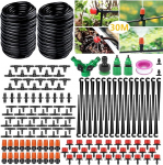 Drip Irrigation Kit, 30 m Garden Micro Drip Irrigation Automatic Irrigation Kit Hose Drip Irrigation DIY Garden Watering for Landscape, Flower Bed, Patio Plants Gardena