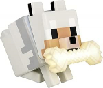 Paladone GloBuddies Minecraft 3D v&auml;rvi muutev valgus Wolf Ametlikult litsentseeritud LED &ouml;&ouml;sel valgus, koputage v&auml;rvi muutmiseks, m&auml;ngukaupade akutoitega