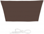 Relaxdays, braun 10026361_988 Trapetsikujuline markiis Vetth&uuml;lgav UV-kindel pingutusk&ouml;ied Patio R&otilde;du Bassein M&otilde;&otilde;tmed 3 x 4 x 2 x 2 m 3 x 4 x 2 m 3 x 4 x 2 m