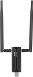 ASHATA USB WLAN adapter arvutile, USB 3.0 WiFi6E AX5400M 2400 Mbps Dual 6Dbi Antennas 6G 5G 2.4G WLAN adapter v&otilde;rguadapter lauaarvuti s&uuml;learvuti jaoks 11 10