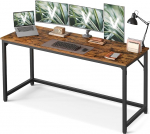 VASAGLE LWD121K01 arvutilaua kontorilaud 160 x 60 x 76 cm &otilde;ppet&ouml;&ouml;ks magamistoas elutoas Vintage pruun tint mustaga