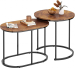 soges Set of 2 Side Tables Set of 2 Side Table Set Smart Coffee Table Snack Table Design ja Modern for Living Room