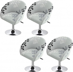 Stretch-Stuhlhussen mit Armlehne, 4/2/1er Set Esszimmerstuhl-Schonbez&uuml;ge, Gebogene Universal Barhockerbez&uuml;ge Drehbare Barhocker Sitzbezug f&uuml;r Esszimmer, Hotel, Bankett(Color8,4PCS)