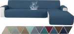 Ystyle Diivan Cover L kuju 3-kohaline veekindel diivanikate L kuju p&ouml;&ouml;rduv universaalne, diivanikate nurgas diivan L kuju pestav, diivanikate L kuju kriimustuskindel kassikoerale, Berliini sinine
