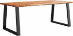 vidaXL s&ouml;&ouml;gilaud Tree Edge 200 x 90 x 75 cm Massiivne akaatsiapuu