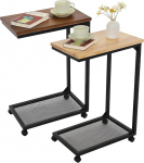 Mingone ratastega p&ouml;&ouml;rlev k&uuml;ljelaud Kohvilaud koos hoiuruumiga C-kujuline diivanilaud V&auml;ike laud elutuppa magamistuppa kontorisse r&otilde;dule Looduslik pruun