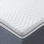BedStory 55" x 75" Memory Foam Mattress Topper 3" Bamboo Mattress Topper Can Remove Odours and Mites Removable and Washable Cover Cooling Breathable and Fluffy