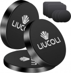 LIUCOLI mobiiltelefoni hoidja auto magnet, auto magnetiline mobiiltelefoni hoidja 3 magnetilise mobiiltelefoni hoidja pakett autole, mille metallplaat &uuml;hildub iPhone/Pro Max Samsung Galaxy/Note Huawei jne.