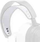 WC -StirnbandZ Arctis Nova - t&auml;iustatud silikoonist peapael Arctis Nova k&otilde;rvaklappidele Wicked Cushions poolt - Parem painduvus, mugavus ja stiil koos sobivate k&otilde;rvapadjadega | Valge