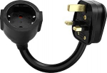 HITBOX v&otilde;rguadapter - EL UK euroadapter 250V 16A UK pistikule must 3-poldiline keevitusseade