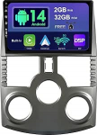 SXAUTO Android 14 IPS autoraadio Toyota Rush/Daihatsu/Terios (2006-2016) - Sisseehitatud CarPlay/Android auto - Tagurduskaamera tasuta - 2G + 32G - Juhtrattajuhtimine DAB Fast Boot WiFi - 2 DIN 9-tolline