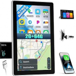 SIXWIN 2+64G Android 13 1 DIN autoraadio traadita Carplay Android autoga, 10,1-tolline reguleeritav puuteekraan, WiFi/GPS/Bluetooth/RDS/FM/EQ/USB/Lien Miroir tugi WiFi/GPS/Bluetooth/RDS/FM/EQ/USB/Lien Miroir
