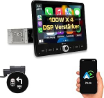 DYNAVIN Android Universal 1-DIN autoraadio Sat Nav, 10,1-tolline raadio koos juhtmevaba Carplay ja Android Car, Head-up Display, sisaldab DAB+: D9-UNI101 Premium Flex