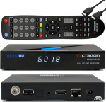 Octagon SFX6018 S2+IP no WiFi H.265 HEVC 1x DVB-S2 HD E2 Linux Smart Receiver, satelliidi vastuv&otilde;tja salvestusfunktsiooniga, kaardilugeja, YouTube, veebiraadio, EasyMouse HDMI kaabel, must