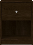 Tvilum Single Drawer Bedside Table Brown 14.9" x 19" x 11.8"